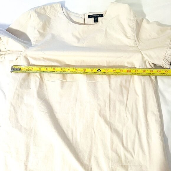 Banana Republic Embroidered-Sleeve Mini Dress, NWOT Medium Petite - Picture 6 of 10